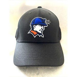 Miner Logo Cap Hat Black Embroidered Hook and Loop Adjustable ~ New